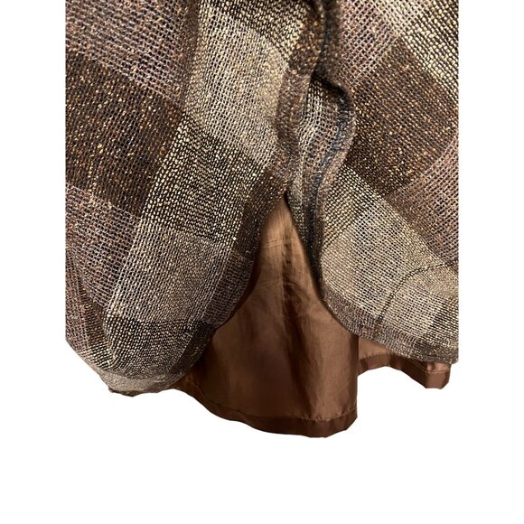 Carole Little for Saint Tropez West Midi Skirt SZ 6 Plaid Boho Chic Y2K - Picture 5 of 12